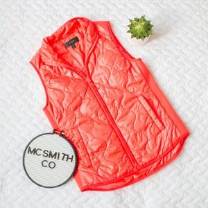 J. Crew | Fluorescent Neon Quilted Zipper Vest